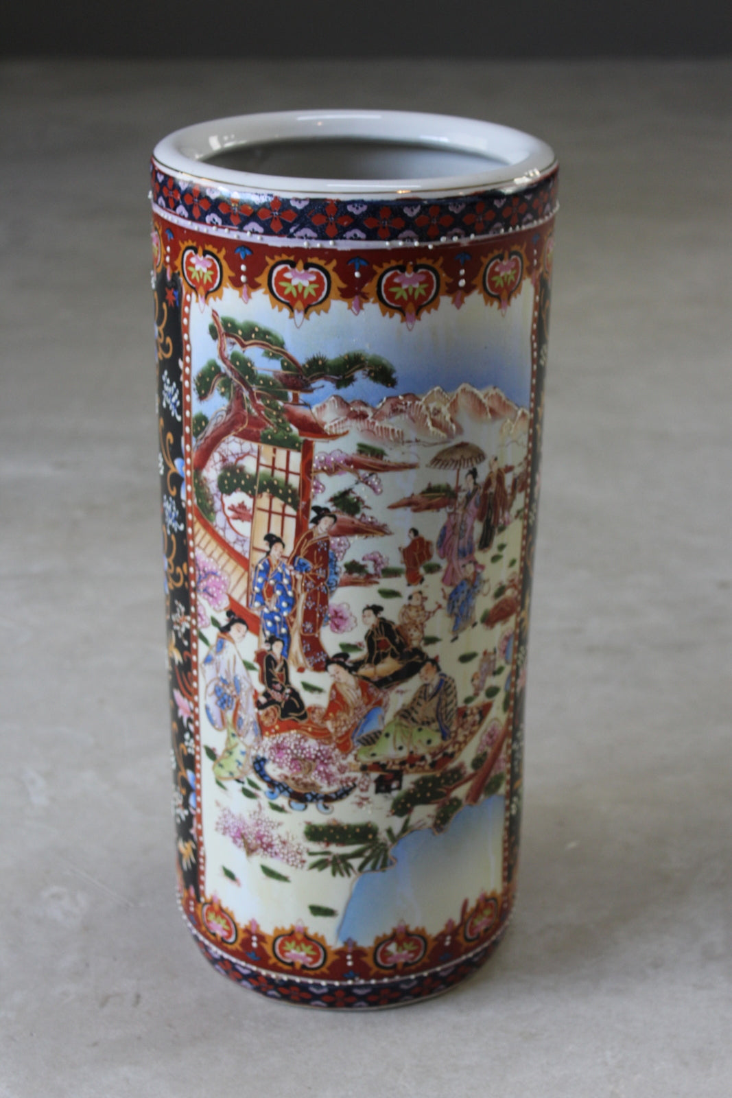 Oriental Ceramic Umbrella Stand - Kernow Furniture