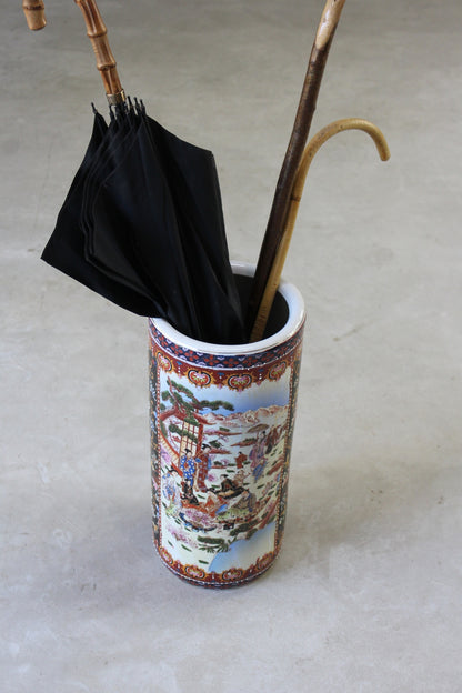 Oriental Ceramic Umbrella Stand - Kernow Furniture