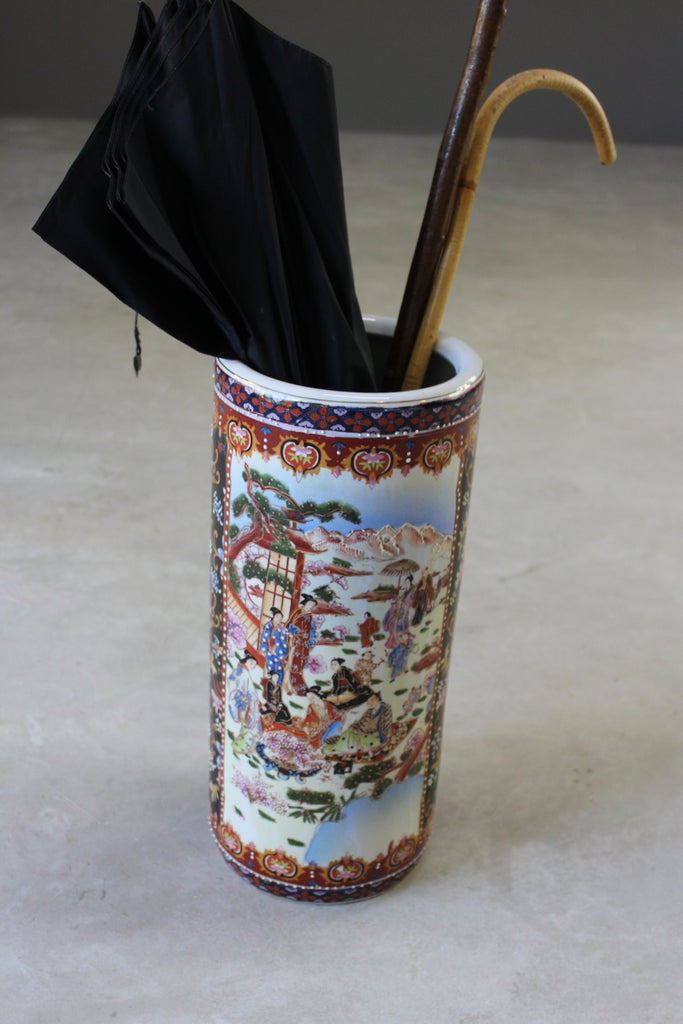 Oriental Ceramic Umbrella Stand - Kernow Furniture
