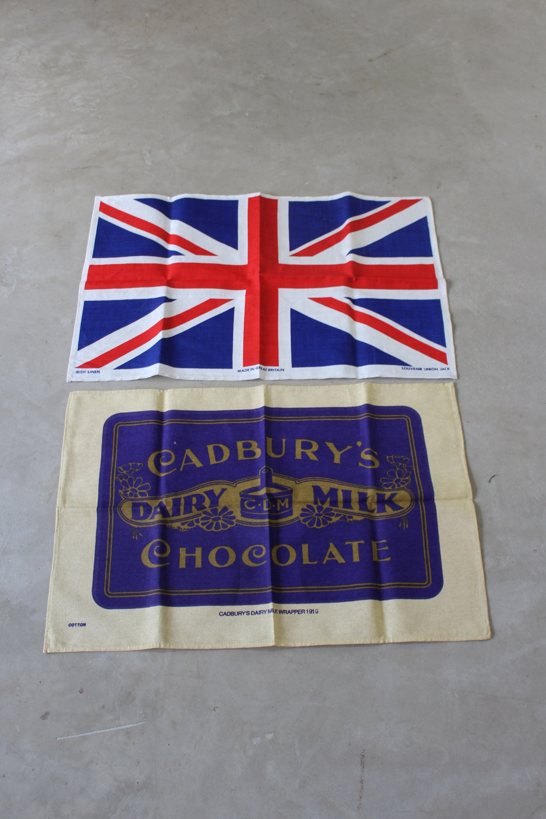 Vintage Irish Linen Tea Towels - Kernow Furniture