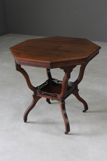 Victorian Mahogany Octagonal Centre Table - Kernow Furniture