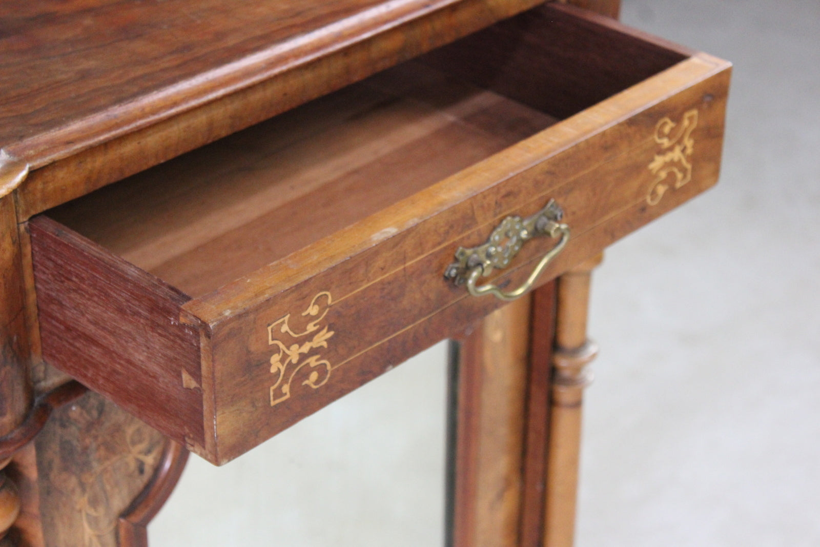 Victorian Inlaid Walnut Credenza - Kernow Furniture