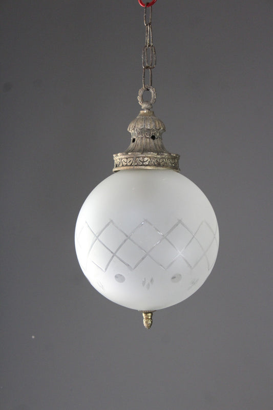 Antique Globe Ceiling Light - Kernow Furniture