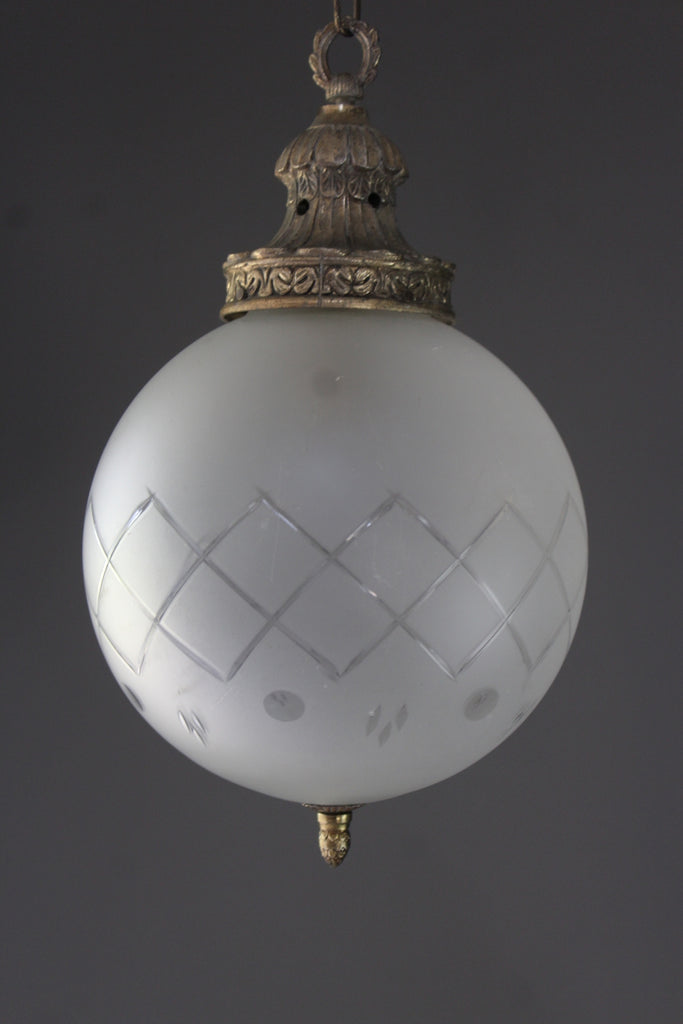 Antique Globe Ceiling Light - Kernow Furniture