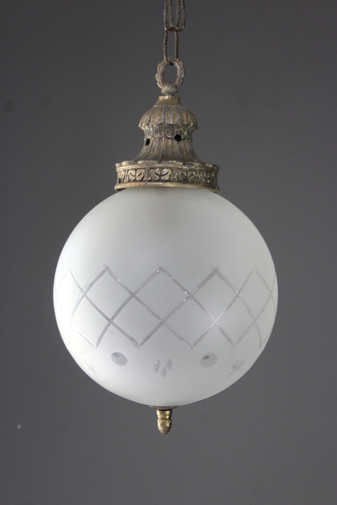 Antique Globe Ceiling Light - Kernow Furniture