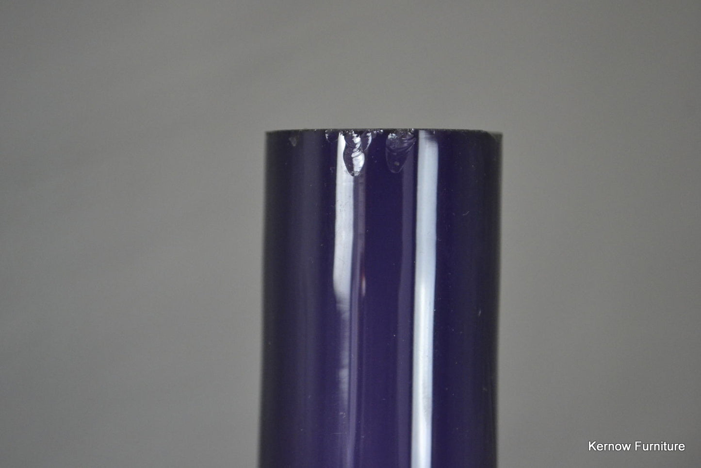 Retro Kastrup Purple Glass Lamp Base - Kernow Furniture