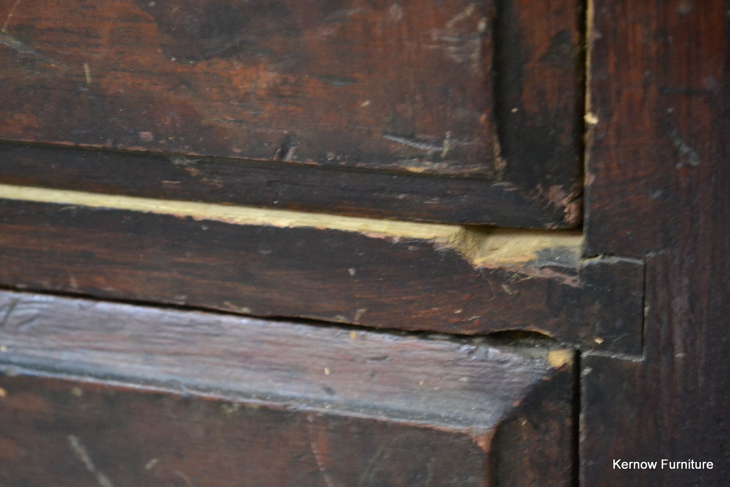 Well Worn Rustic Mahogany Mirror Back Sideboard - Kernow Furniture