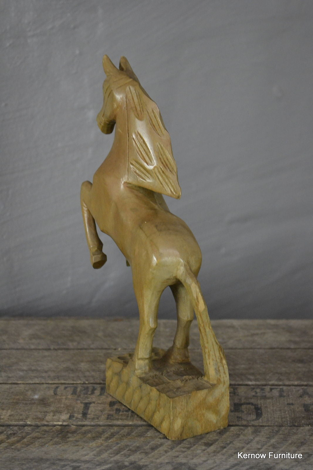 Hand Carved Horse Statue Ornament - Kernow Furniture