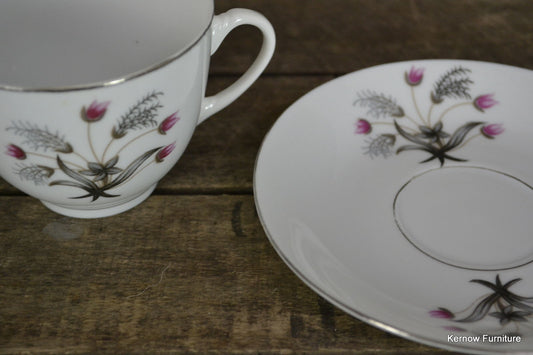 Set 6 Vintage Chinese China Cup & Saucer - Kernow Furniture