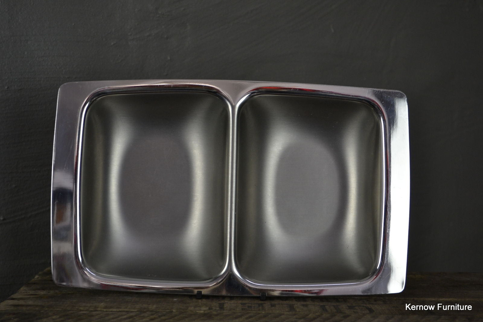 Polished Steel Serving Dish - Kernow Furniture