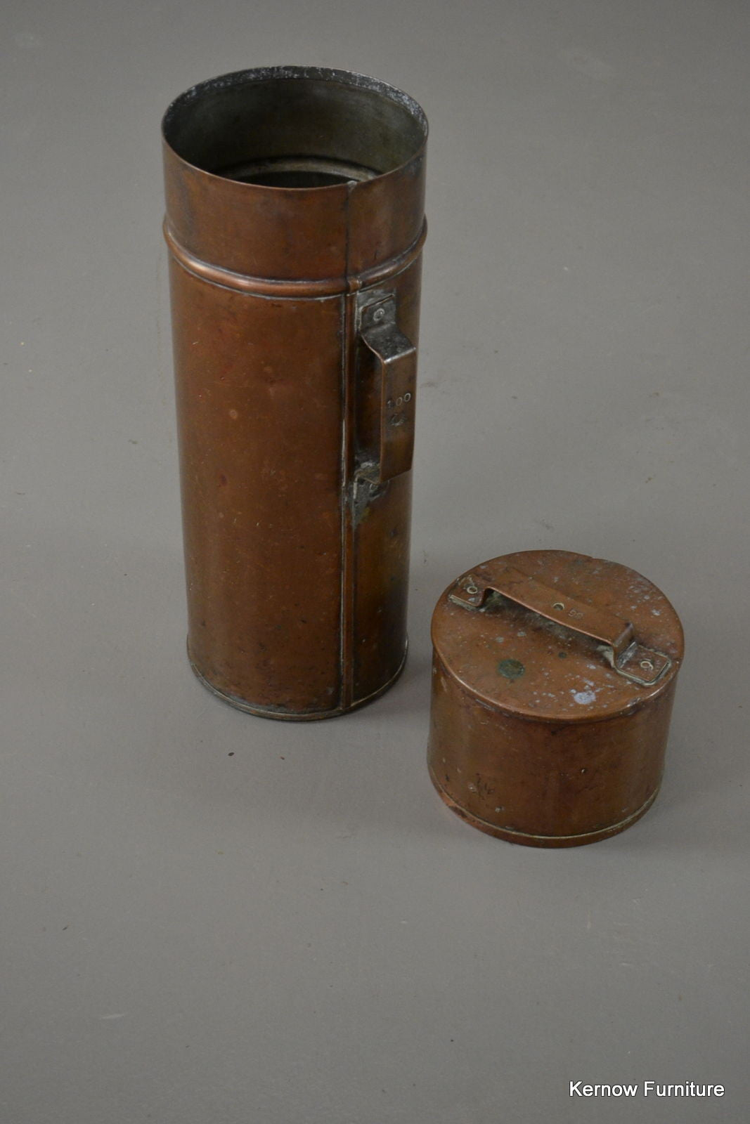 Vintage Copper Canister - Kernow Furniture