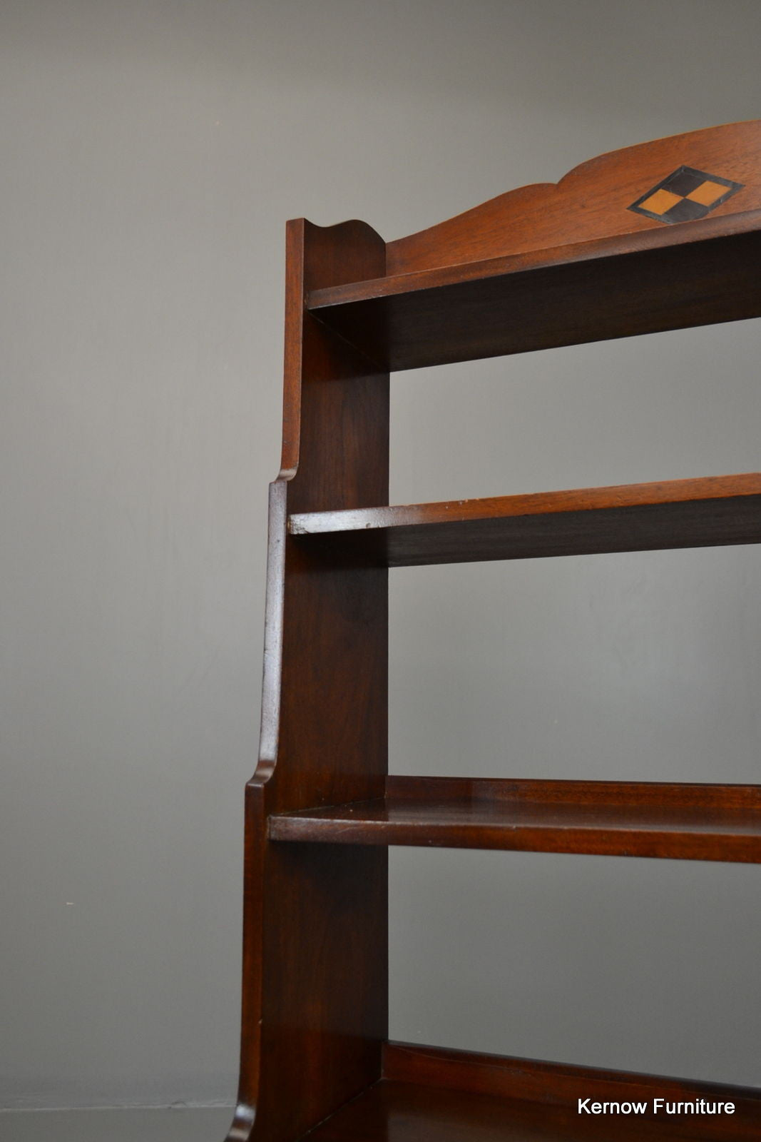 Small Mahogany Bookcase Shelving Unit - Kernow Furniture