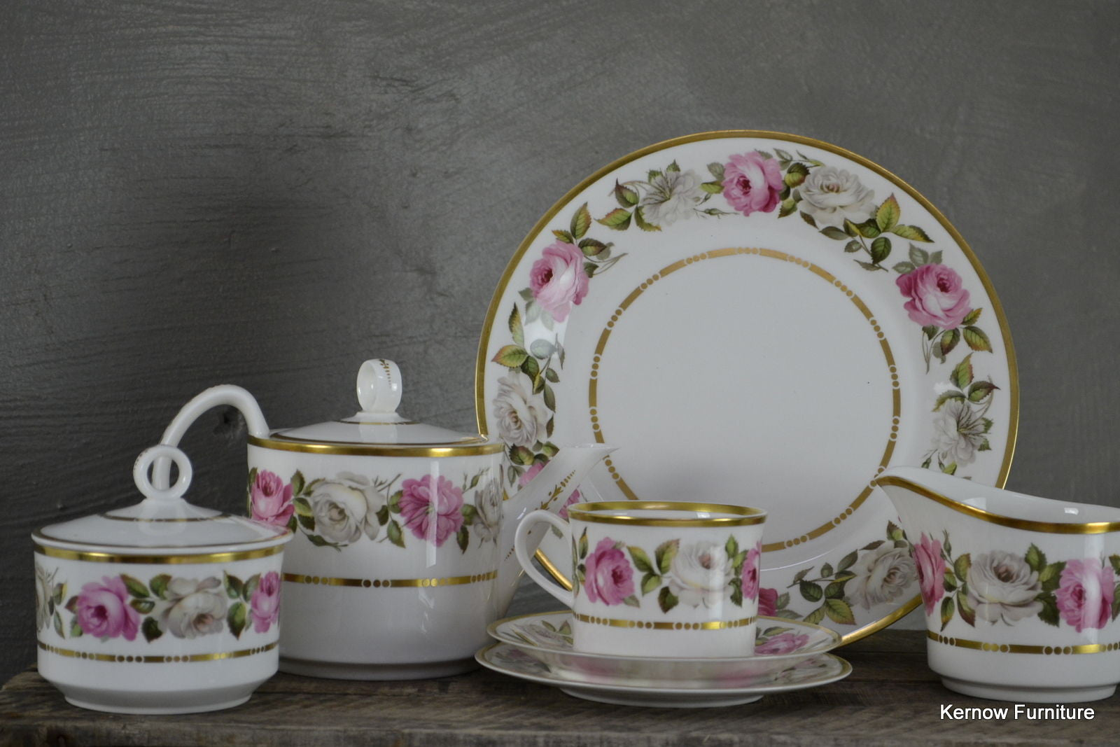 Royal Worcester Royal Garden Bone China Tea set - Kernow Furniture