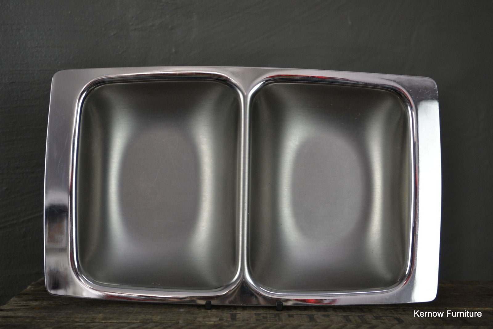 Polished Steel Serving Dish - Kernow Furniture