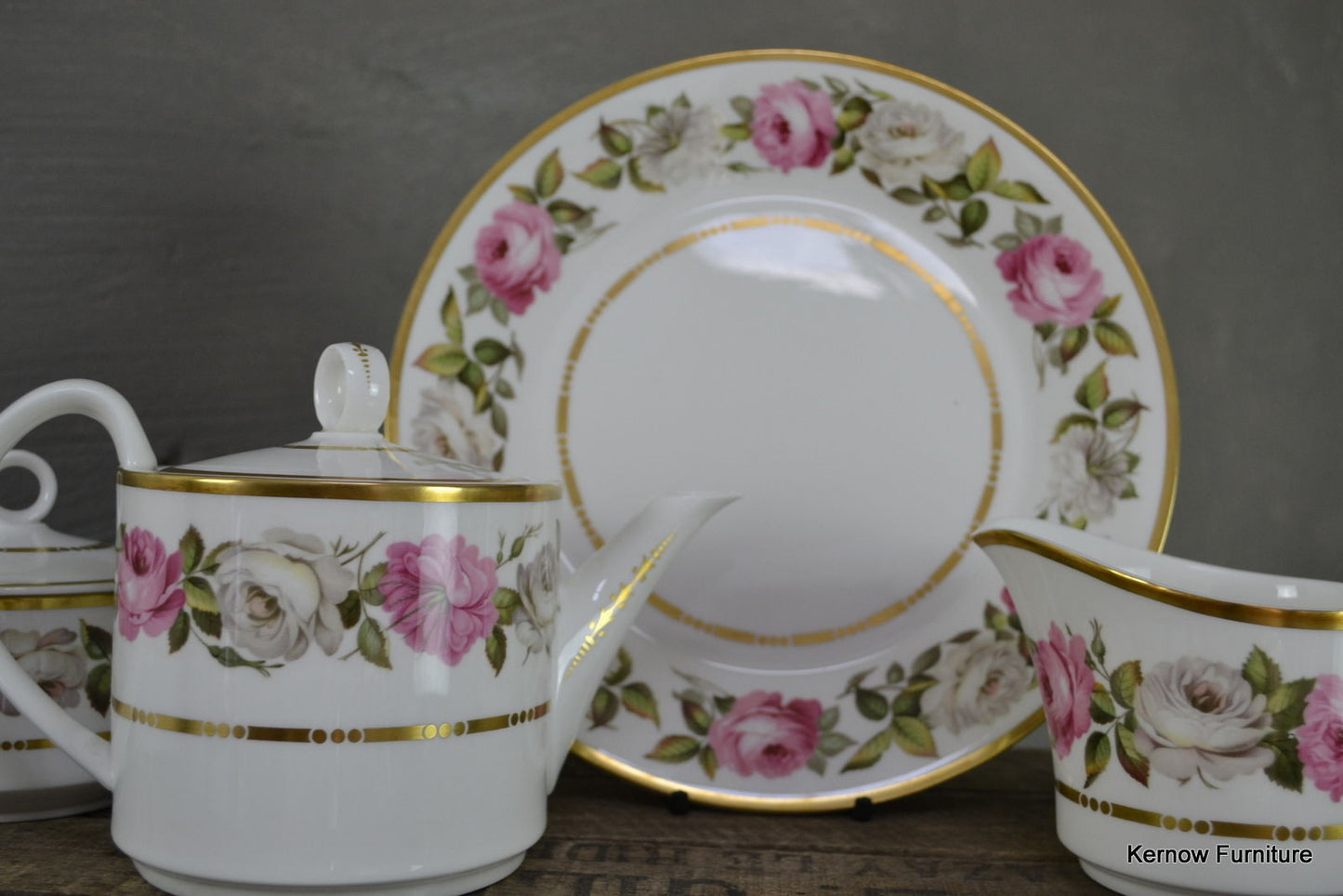 Royal Worcester Royal Garden Bone China Tea set - Kernow Furniture