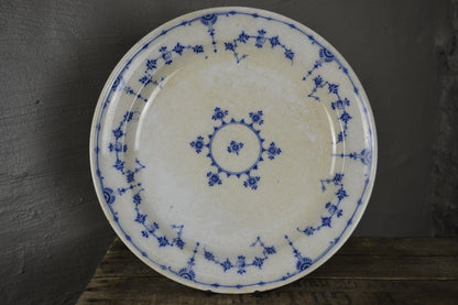Mintons Danish Blue & White Large Plate Platter - Kernow Furniture