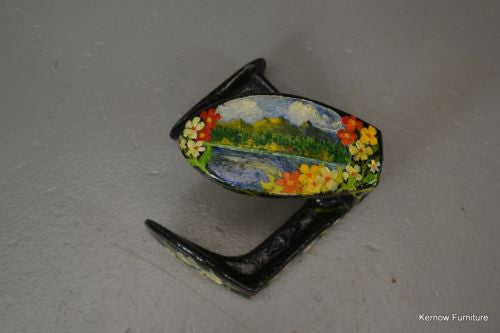 Antique Hand Painted Cast Iron Cobblers Shoe Last Door Stop - Kernow Furniture