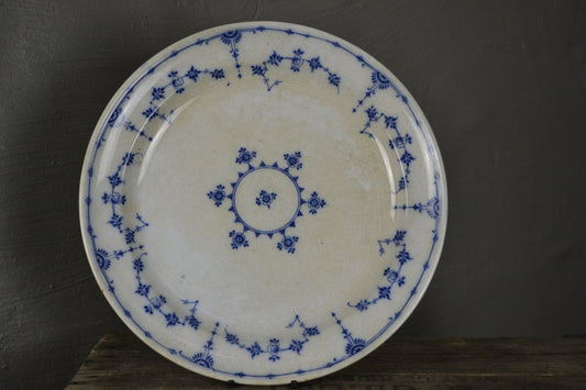 Mintons Danish Blue & White Large Plate Platter - Kernow Furniture