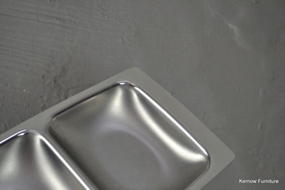 Polished Steel Serving Dish - Kernow Furniture