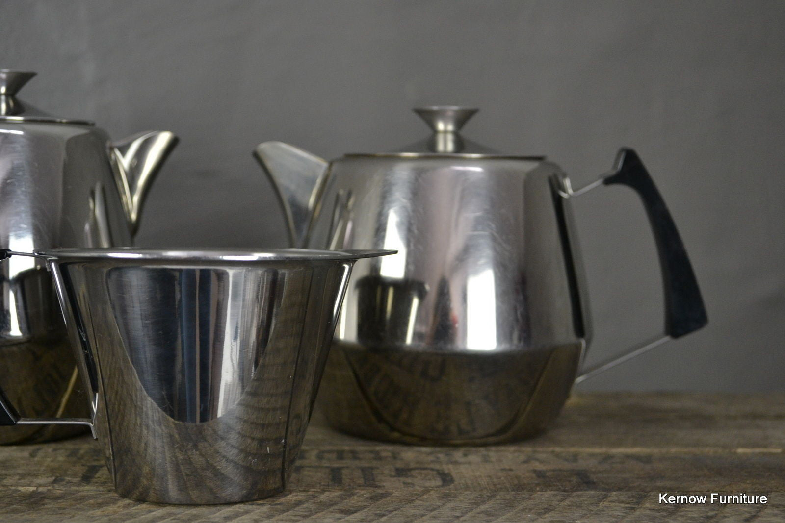 Retro Stainless Steel Swan Brand Tea Pot Jug - Kernow Furniture