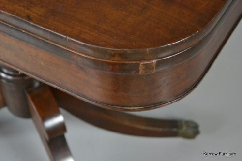 19th Century Mahogany Card Games Table - Kernow Furniture