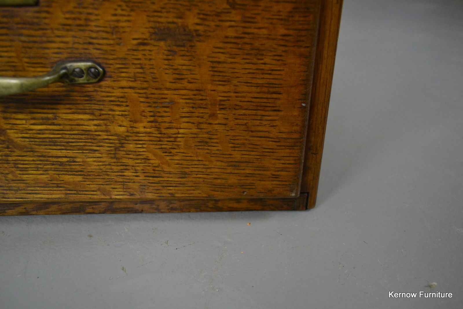 Early 20th Century Oak Filing Index Desk Top Drawer - Kernow Furniture