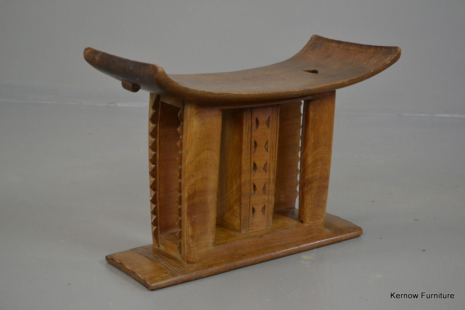 African Ashanti Asante Carved Wooden Stool - Kernow Furniture