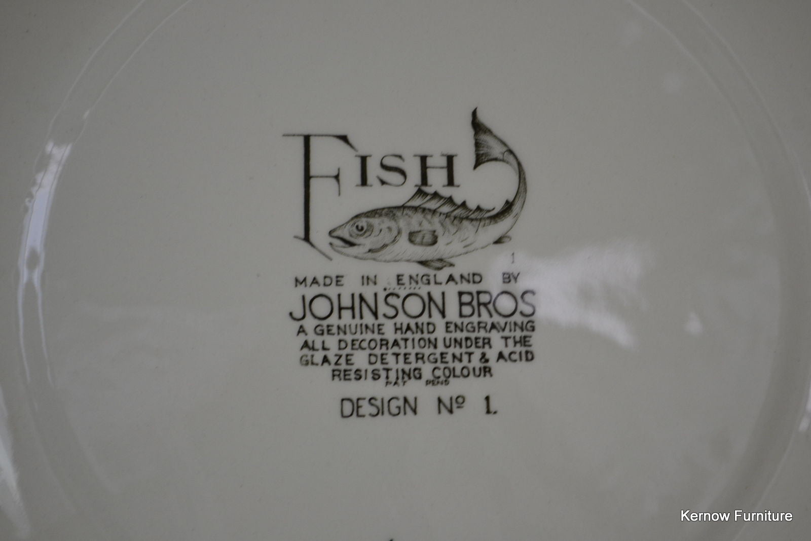 Johnson Bros Fish Plates - Kernow Furniture