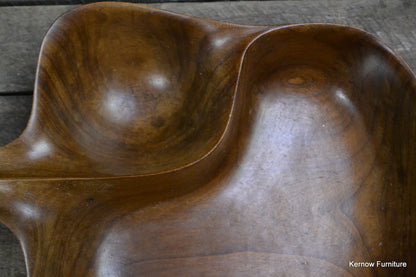 Solid Fruit Wood Serving Decorative Bowl - Kernow Furniture