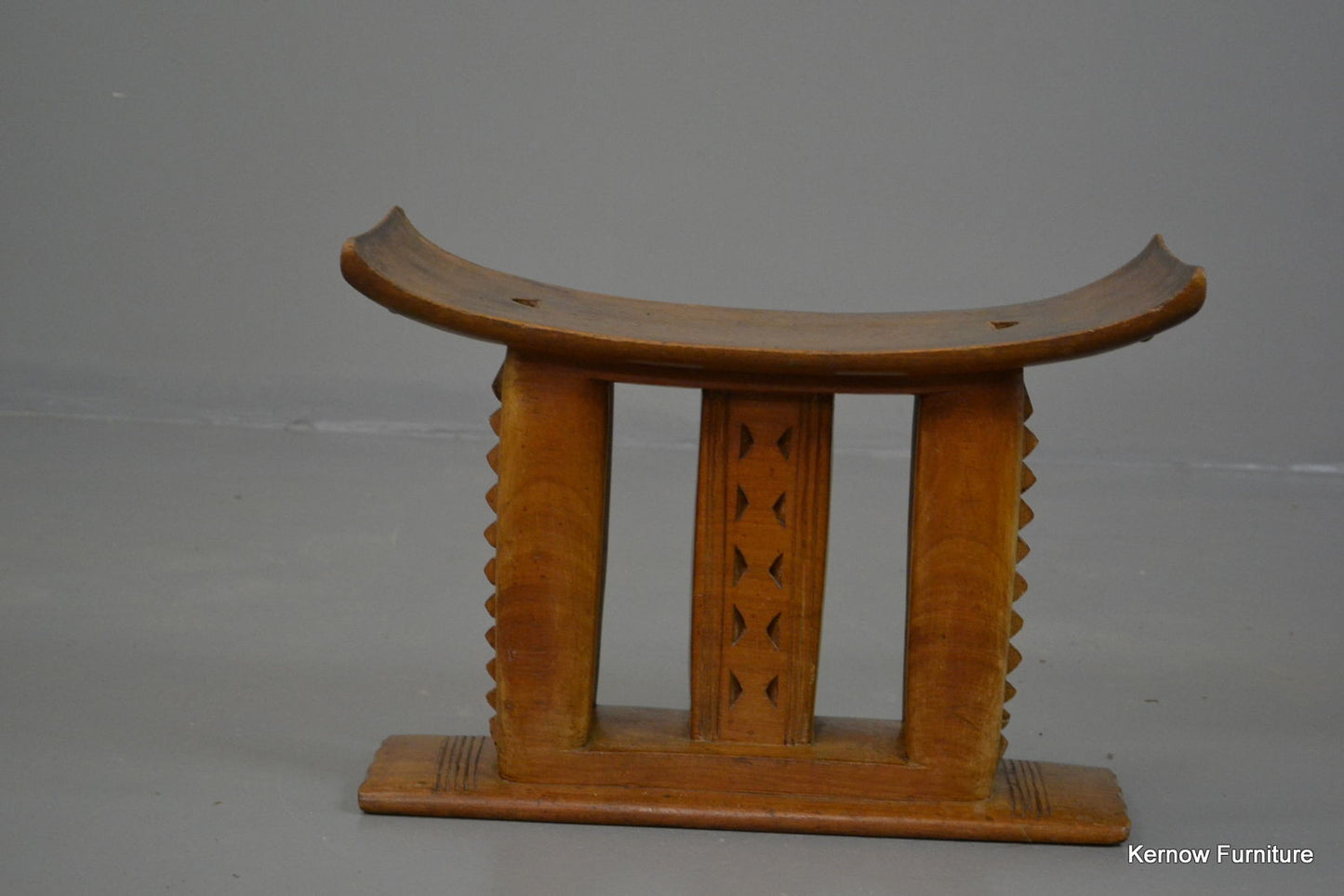 African Ashanti Asante Carved Wooden Stool - Kernow Furniture