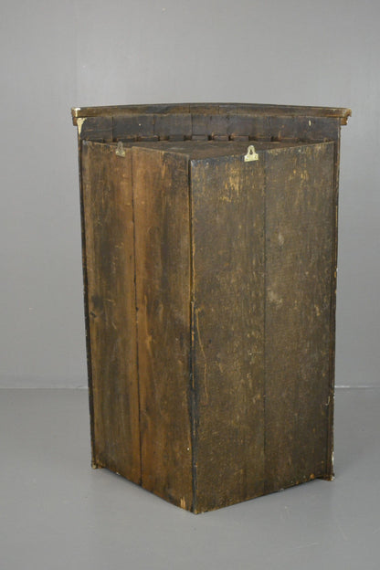 Antique 19th Century Mahogany Wall Corner Cabinet - Kernow Furniture