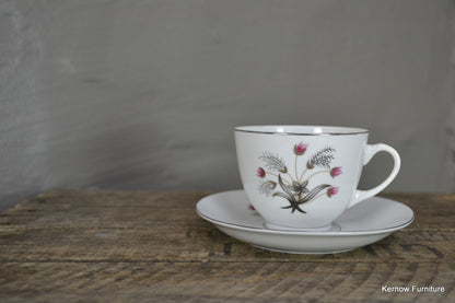 Set 6 Vintage Chinese China Cup & Saucer - Kernow Furniture