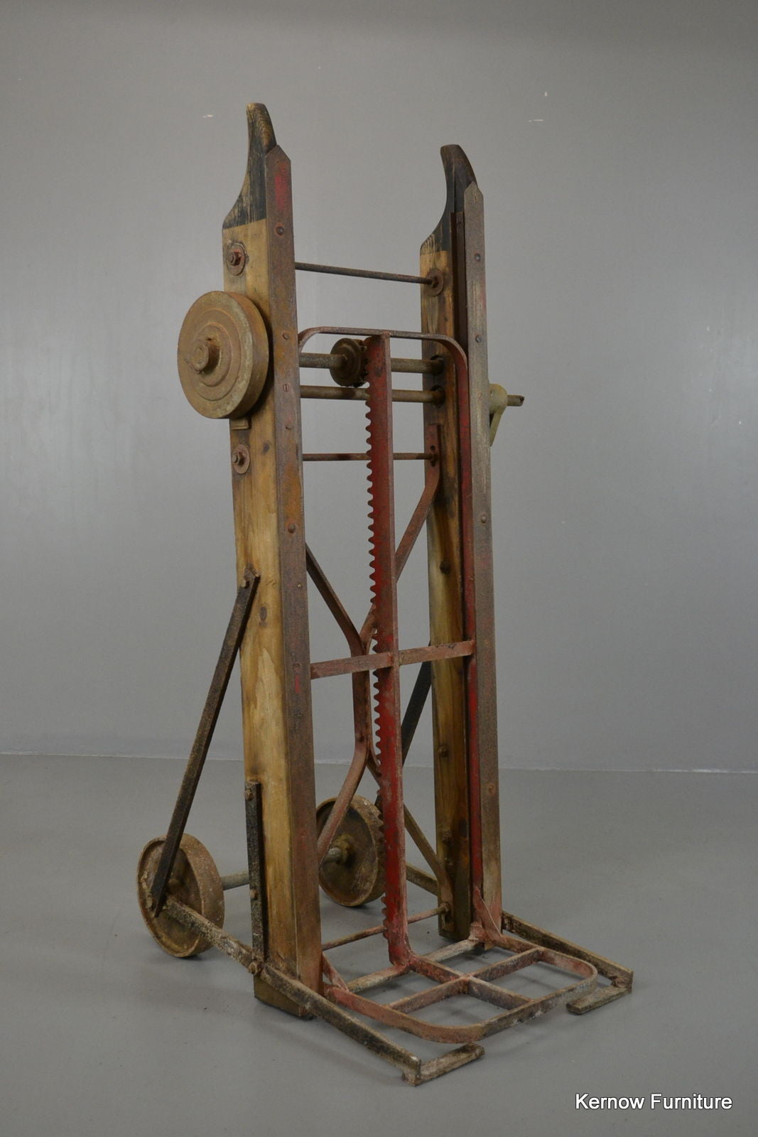 Vintage Industrial Ratchet Sack Trucks Trolley - Kernow Furniture