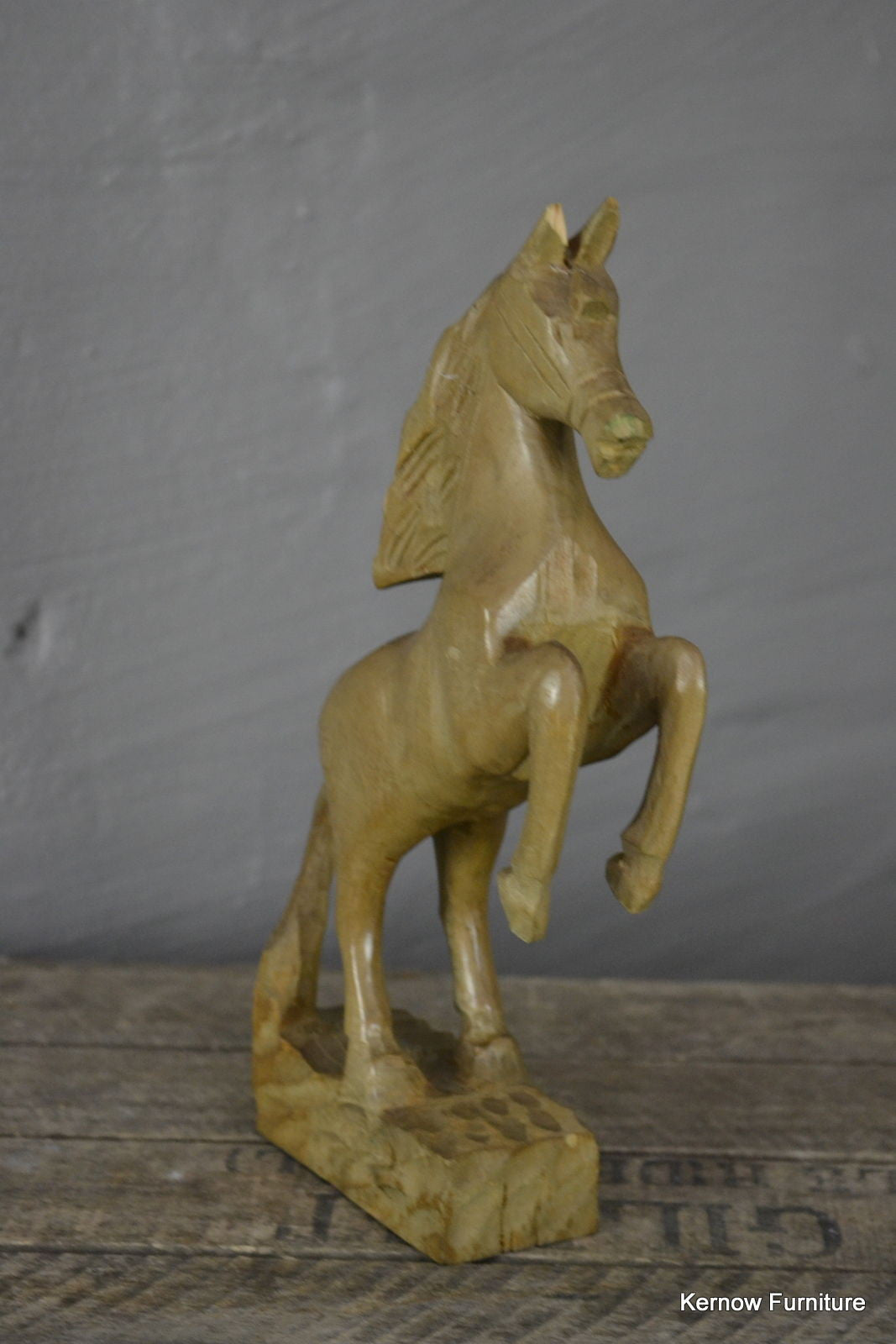 Hand Carved Horse Statue Ornament - Kernow Furniture