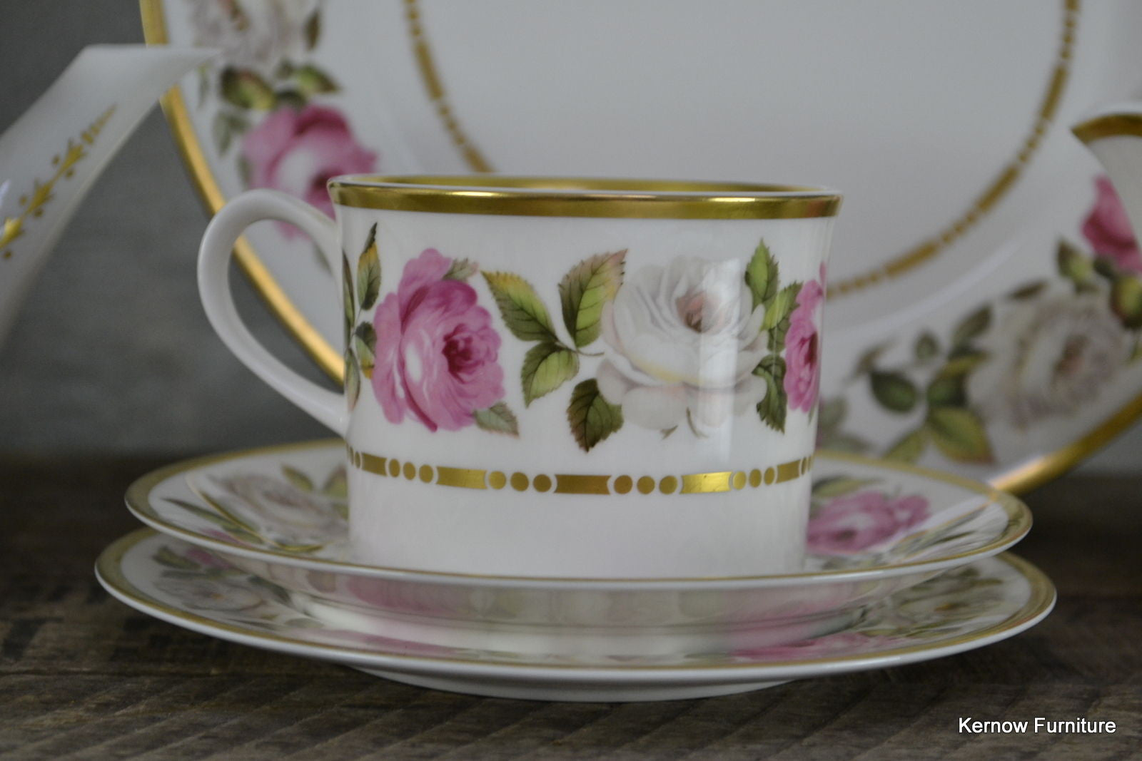 Royal Worcester Royal Garden Bone China Tea set - Kernow Furniture