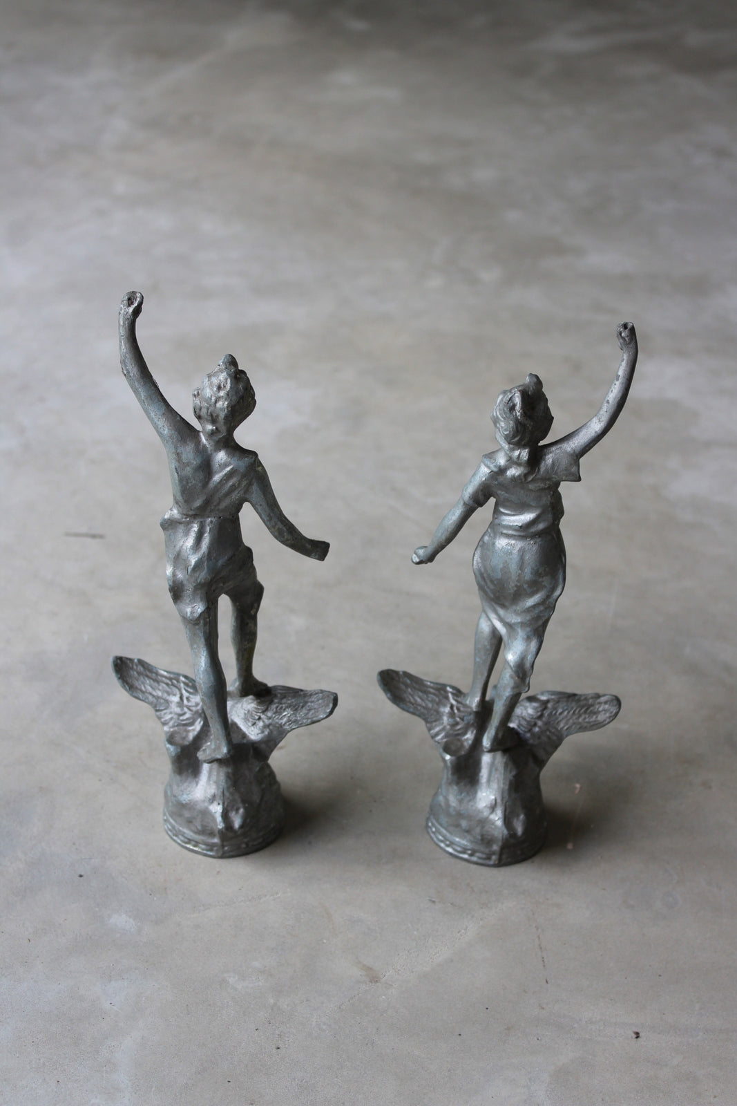 Pair Spelter Figures - Kernow Furniture