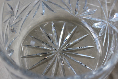 Large Cut Glass Pot & Lid - Kernow Furniture