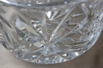 Large Cut Glass Pot & Lid - Kernow Furniture