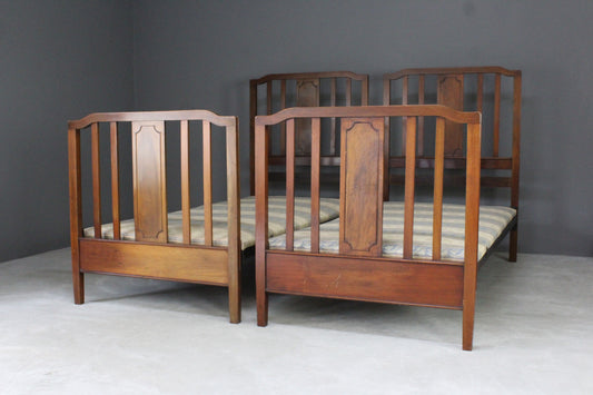 Pair Antique Edwardian 3ft Bed Frames - Kernow Furniture