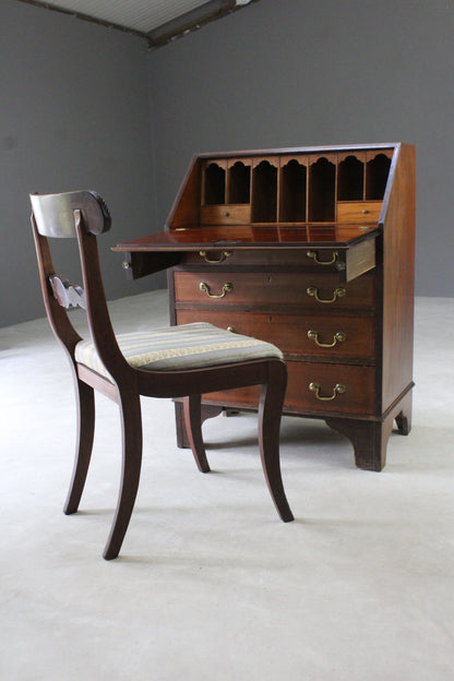 Antique Mahogany Writing Bureau - Kernow Furniture