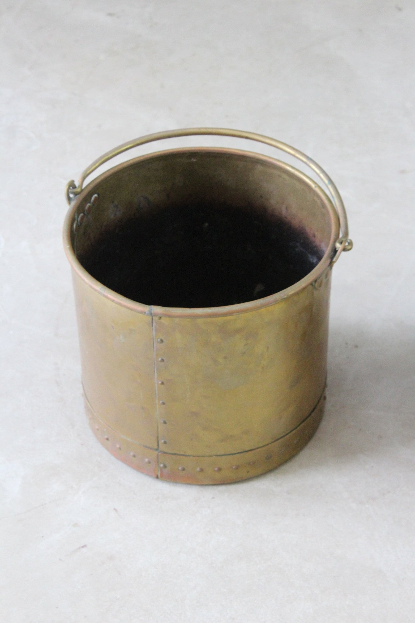 Pair Brass Coal Buckets - Kernow Furniture