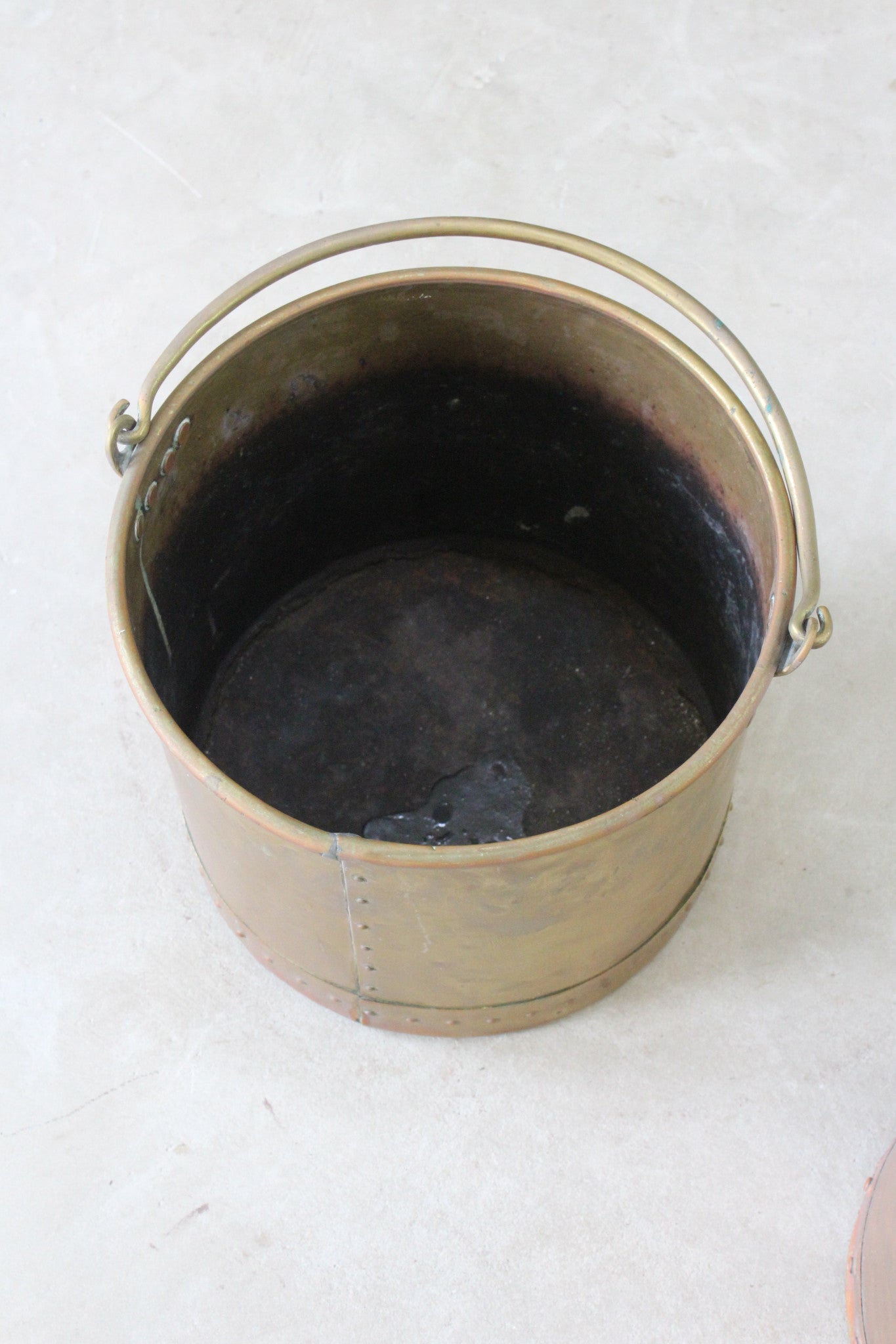 Pair Brass Coal Buckets - Kernow Furniture