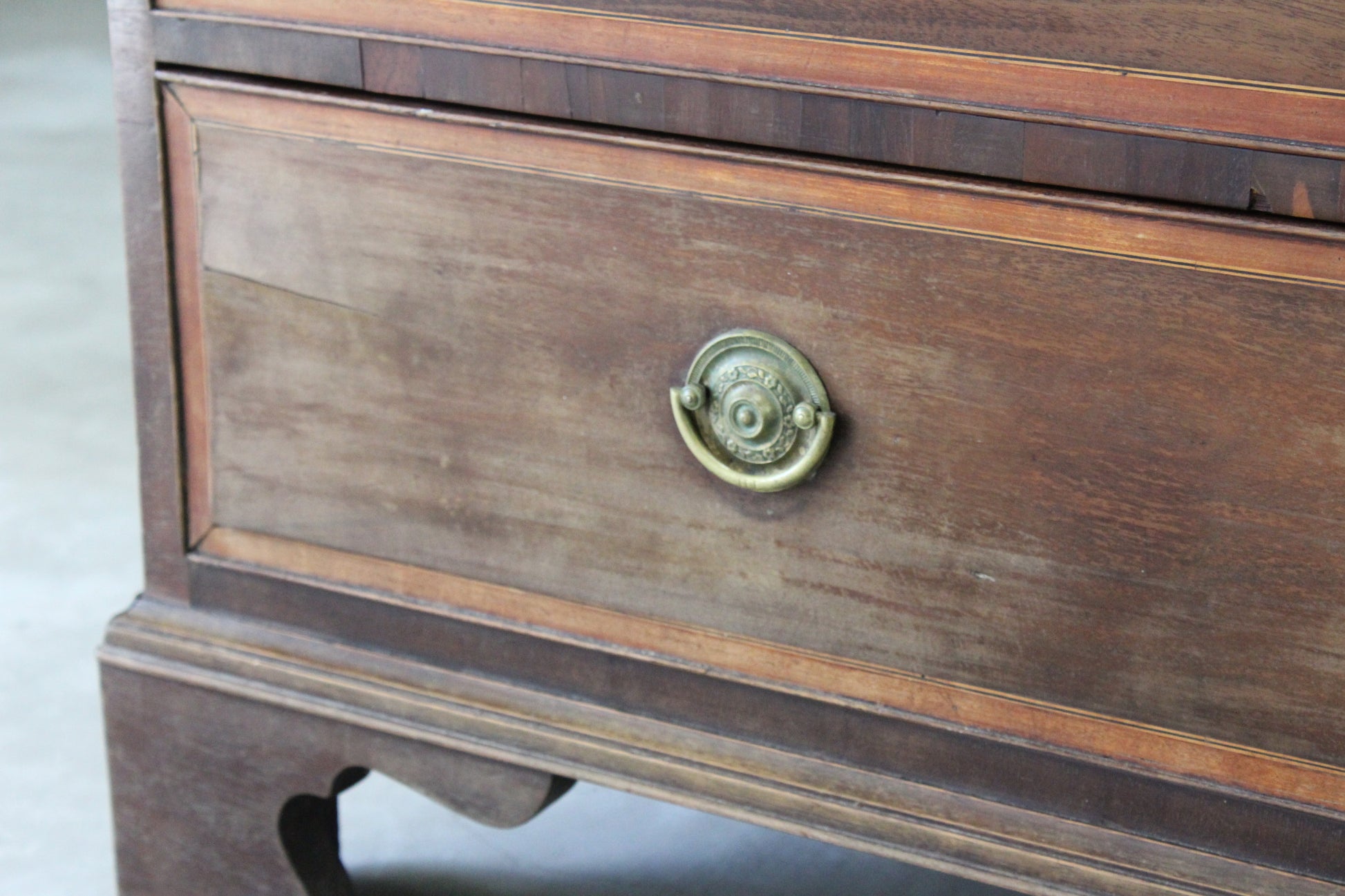 Antique Georgian Mahogany Bureau - Kernow Furniture