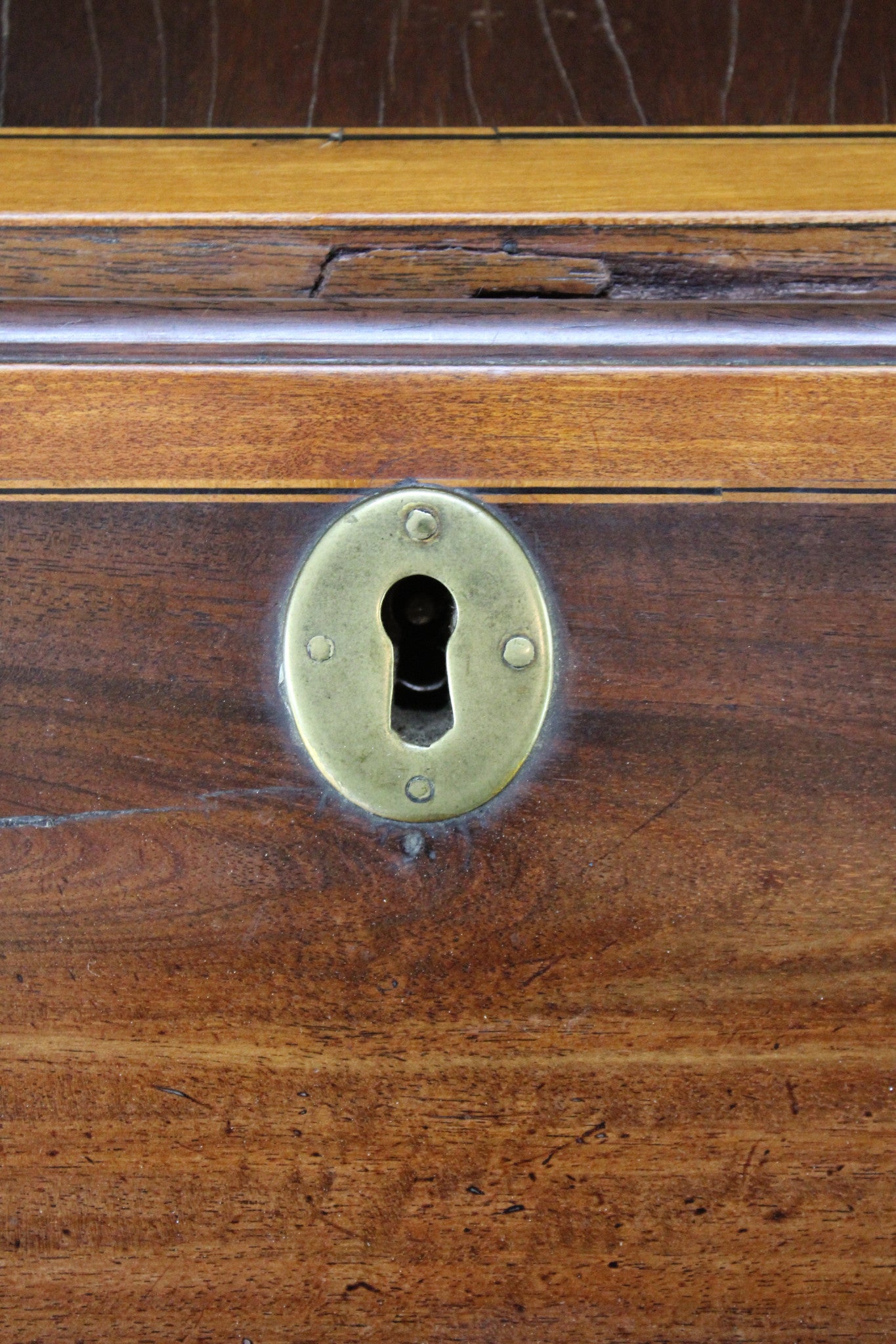 Antique Georgian Mahogany Bureau - Kernow Furniture