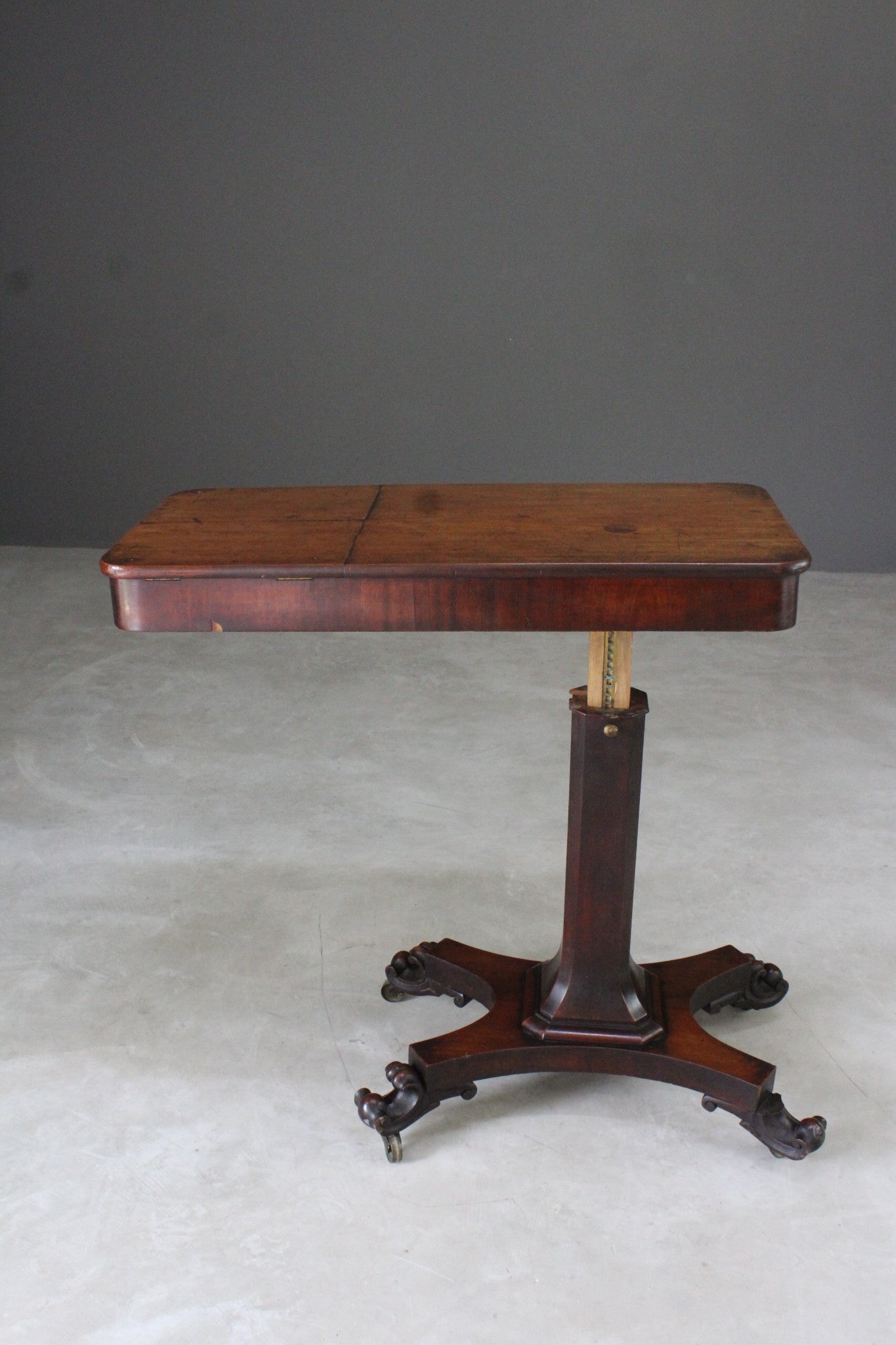 Antique Mahogany Reading Table - Kernow Furniture