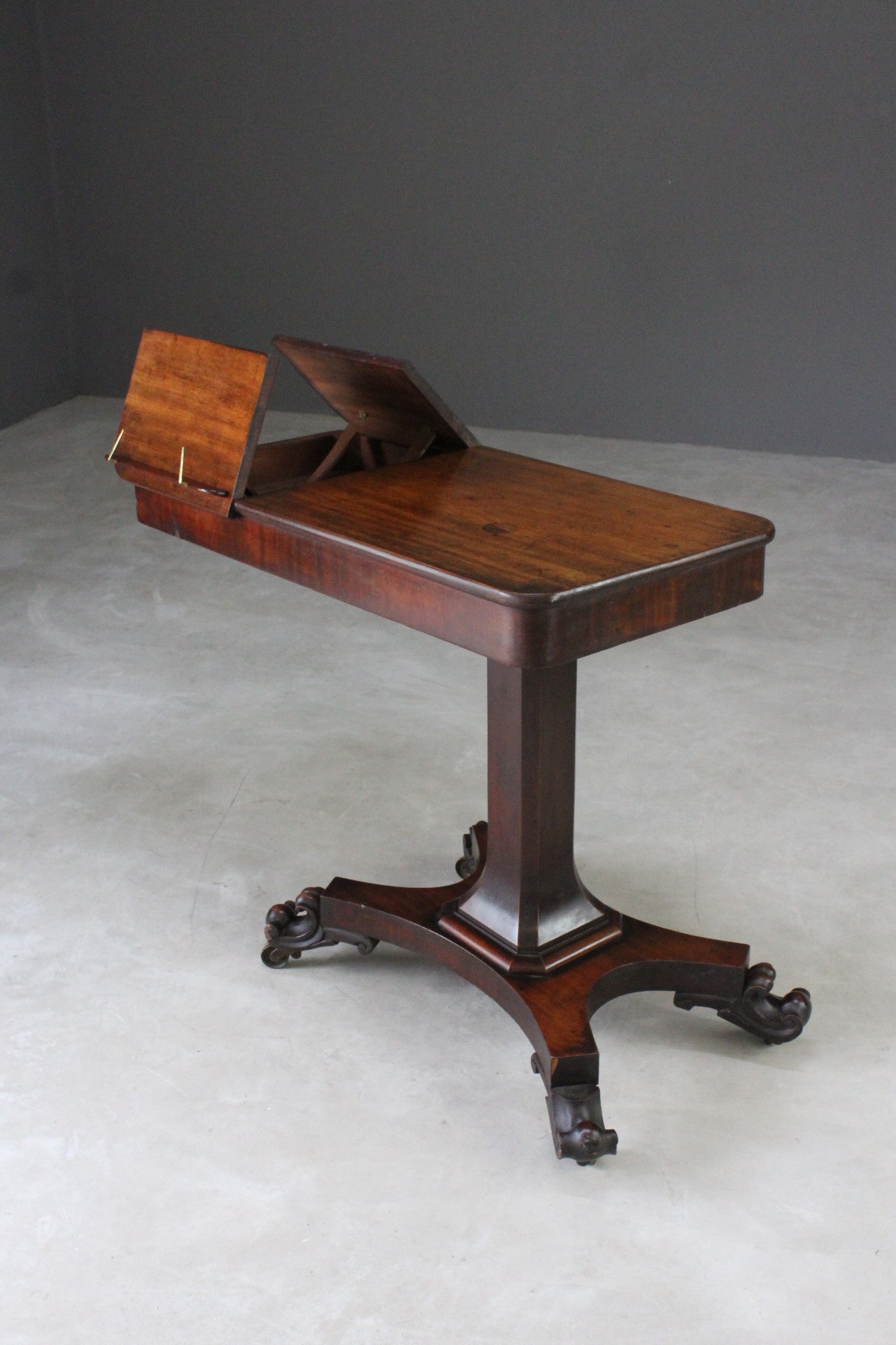 Antique Mahogany Reading Table - Kernow Furniture