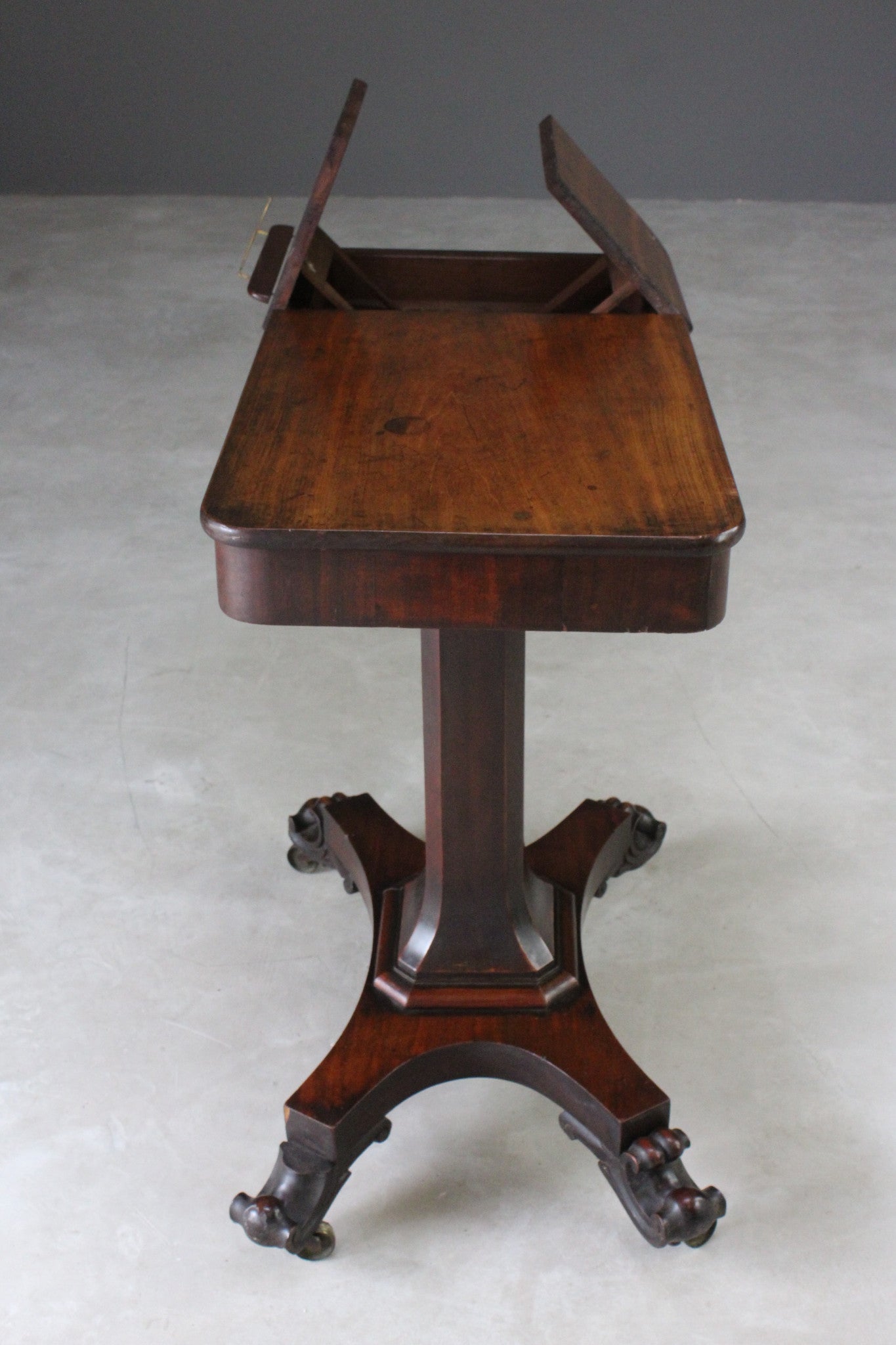 Antique Mahogany Reading Table - Kernow Furniture