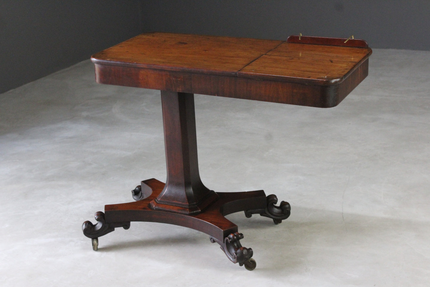 Antique Mahogany Reading Table - Kernow Furniture