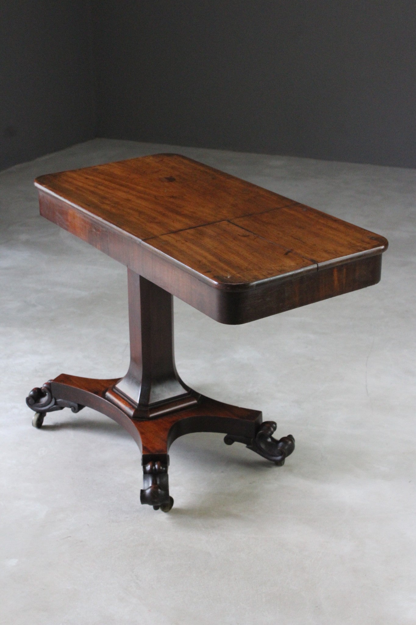 Antique Mahogany Reading Table - Kernow Furniture