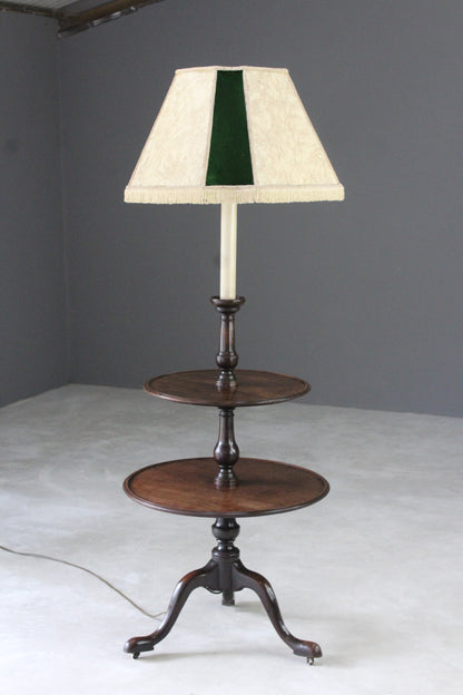 Georgian Mahogany Standard Lamp - Kernow Furniture